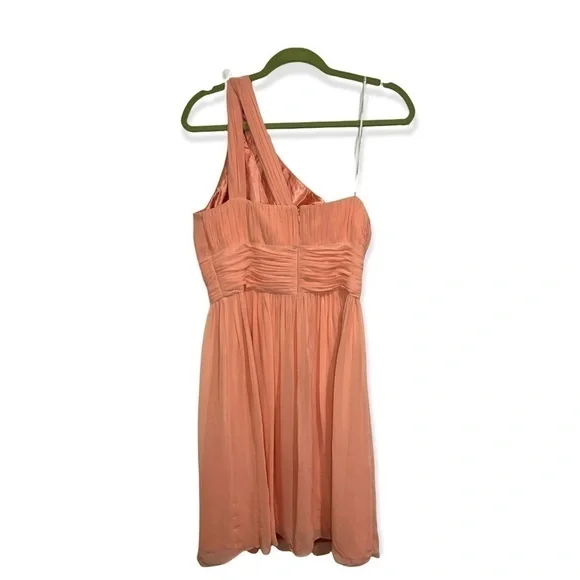 Donna Morgan Rhea One Shoulder Dress Orange size 8 - Picture 4 of 11